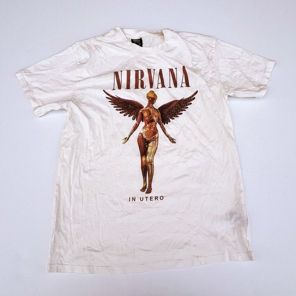 Nirvana T-Shirt In Utero Cotton On Relaxed Boyfriend Tee Licensed Small
